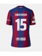 Billige Barcelona Andreas Christensen #15 Hjemmedrakt 2023-24 Kortermet